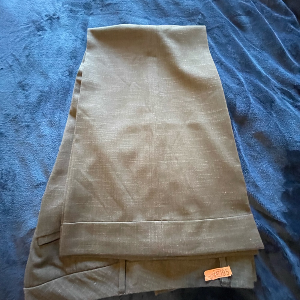 Pinstripe wide leg pants